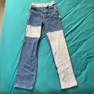 Pacsun 90’s Boyfriend Carpenter PatchWork Jeans Size 25